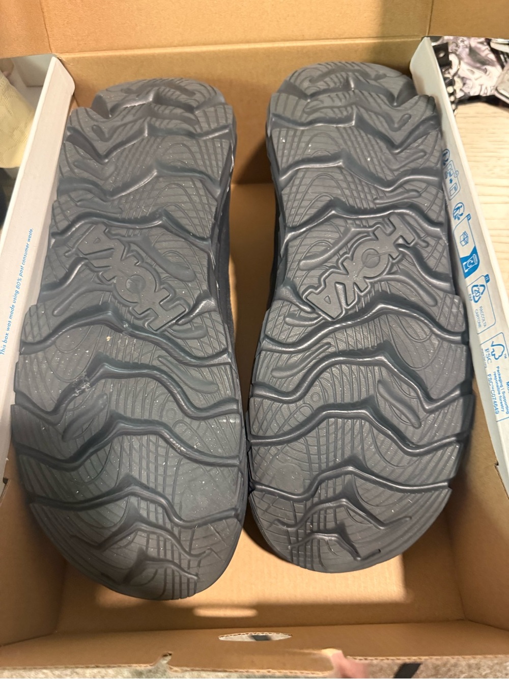 Hoka Men's Black Slip-On Knit Running Shoes - Picture 4 of 4